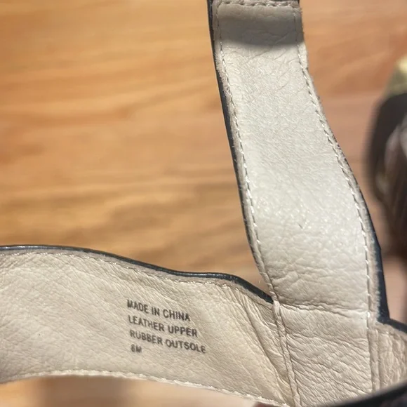 MICHAEL KORS Womens Black Leather scrappy Heels, size 8, like NEW - Picture 12 of 13